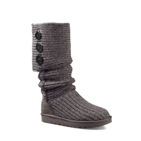 UGG Shoes - UGG Australia Classic Cardy Tall Boots in gray size 8